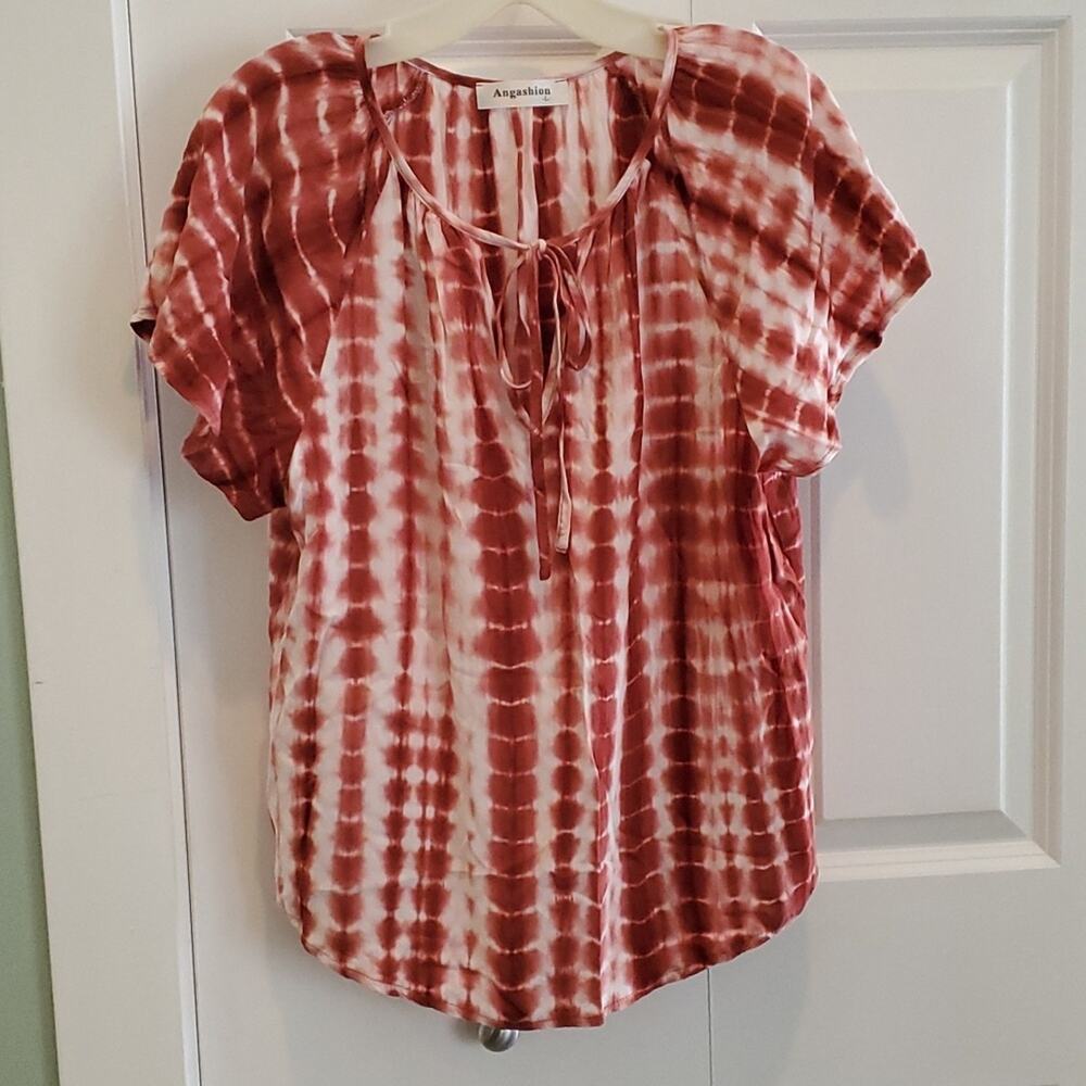 Boho Tie Dye Blouse large